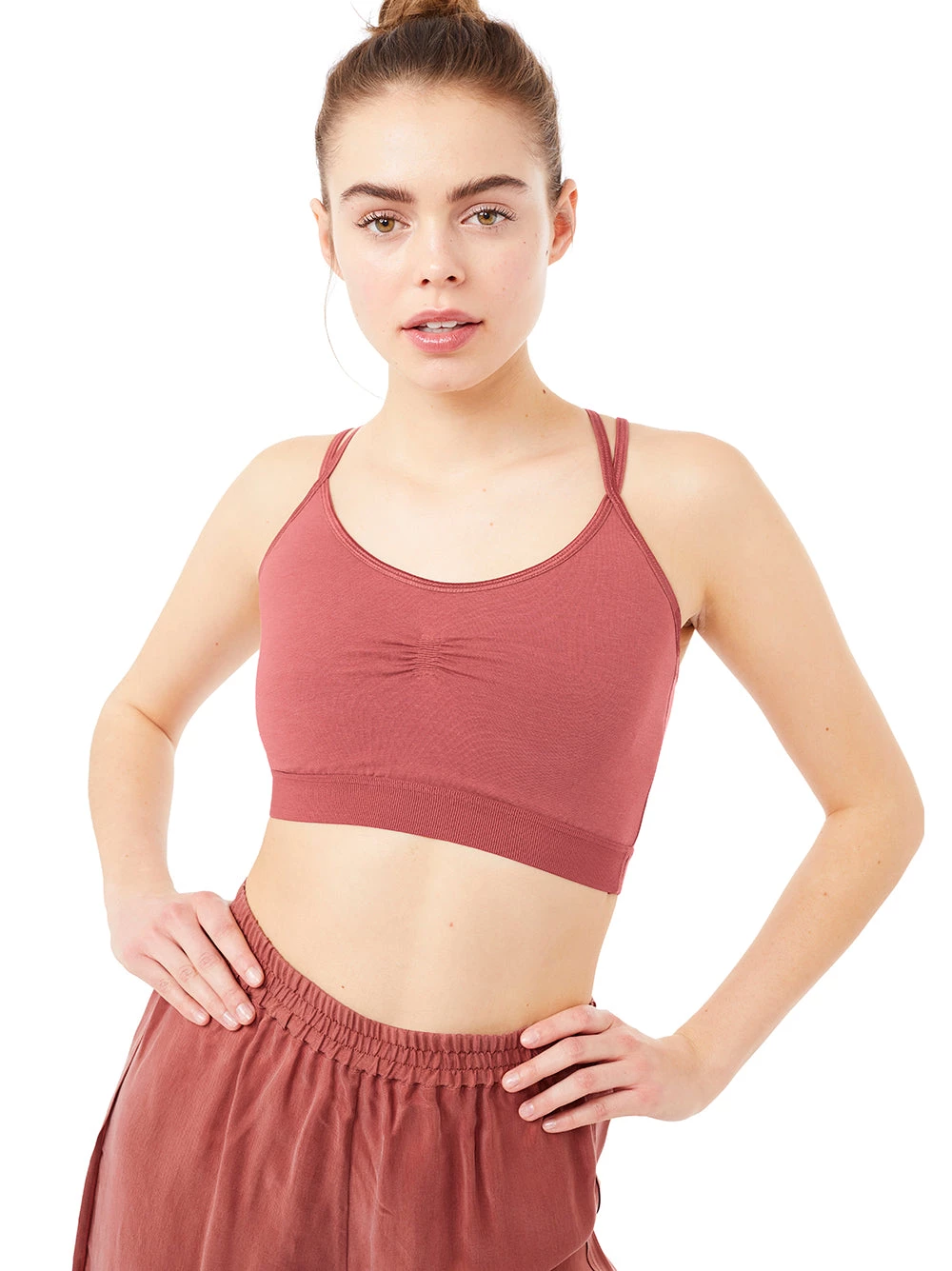 Mandala All Tops Slim Studio Bra (Mayan Red) 1 Mandala All Tops Slim Studio Bra (Mayan Red)