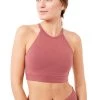 Mandala Halterneck Bra (Mayan Red), GOTS All Tops