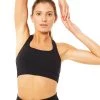 Mandala All Tops Cross Back Bra (Black), GOTS