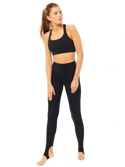 Mandala All Tops Cross Back Bra (Black), GOTS