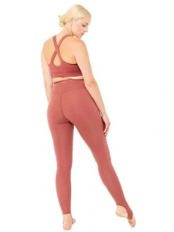 Mandala Cross Back Bra (Mayan Red), GOTS