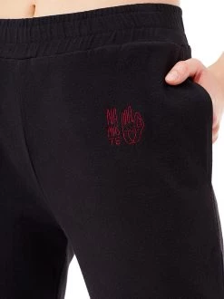 Mandala All Pants Side Ruffled Pant (Black), GOTS