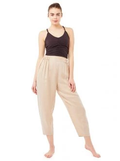 Mandala All Pants Vintage Style Yoga Pant (Sand) 8 Mandala All Pants Vintage Style Yoga Pant (Sand)