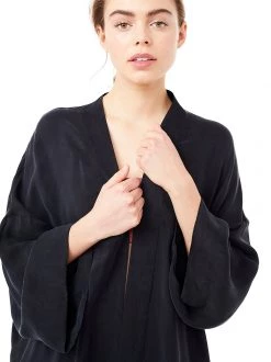 Mandala Yoga Kimono (Black) All Tops