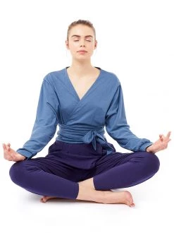 Mandala French Yoga Wrap (Blu Stone)