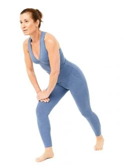 Mandala Cropped Pocket Tights (Riviera)