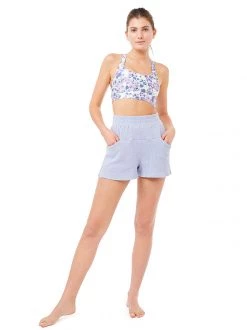 Mandala Dance Shorts (Fog Over Lake), GOTS