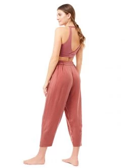 Mandala Vintage Style Yoga Pant (Mayan Red)