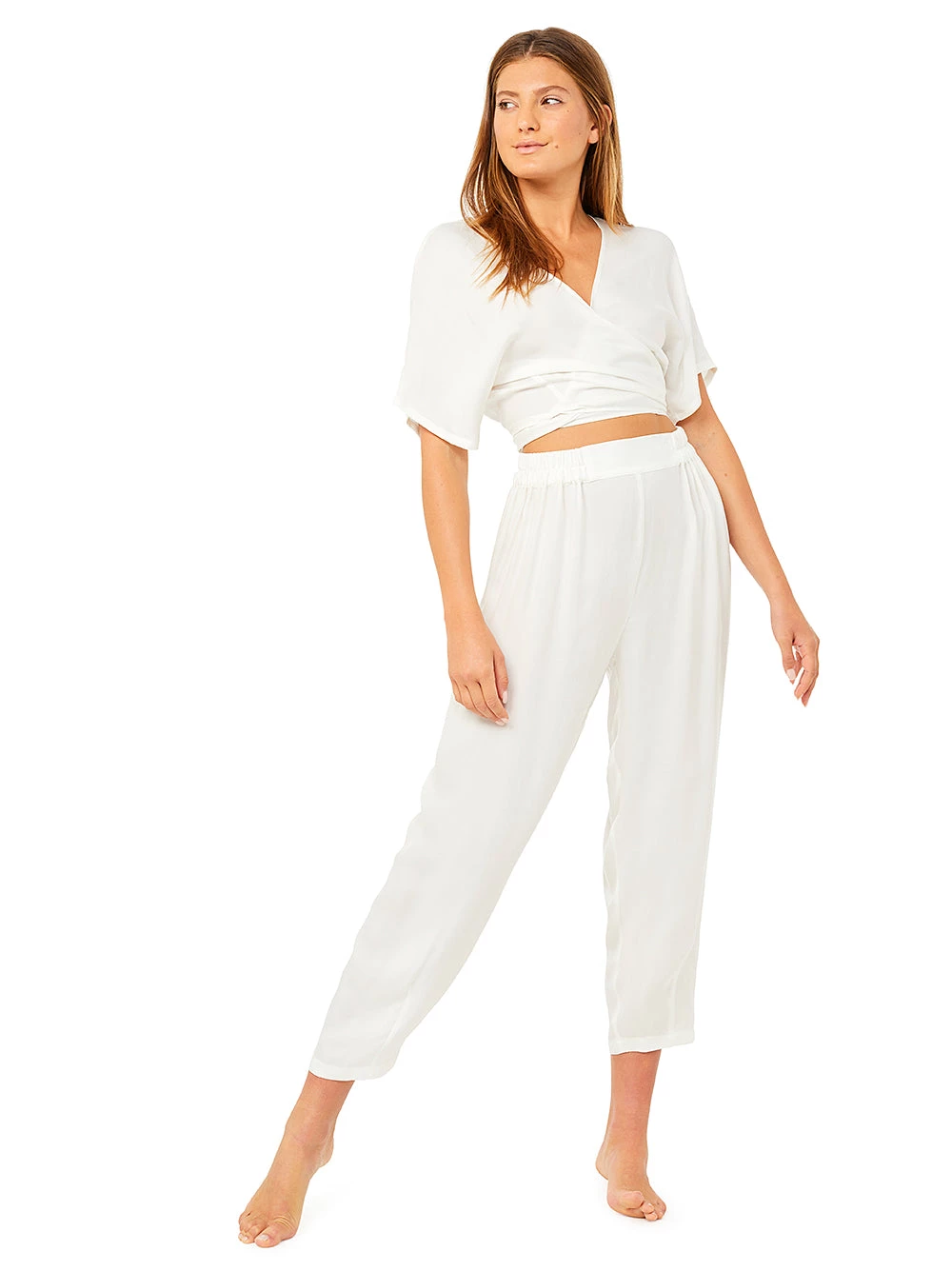 Mandala Vintage Style Yoga Pant (Off White) 3 Mandala Vintage Style Yoga Pant (Off White)