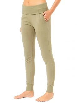 Mandala Roll Over Track Pants (Forest Track), GOTS