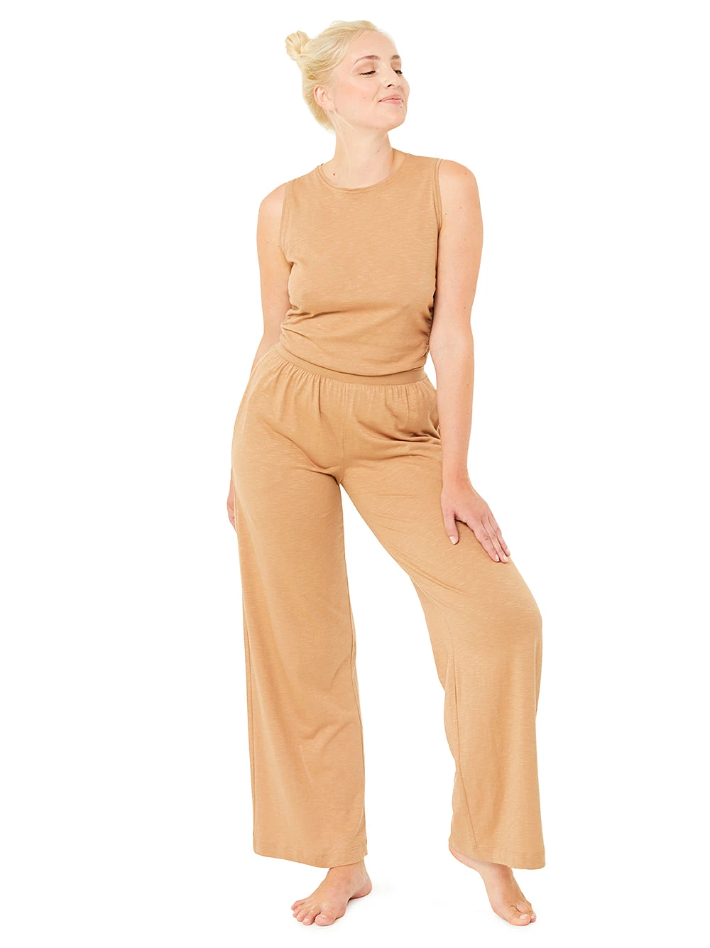 Mandala Extra Wide Pants (Biscuit) 1 Mandala Extra Wide Pants (Biscuit)