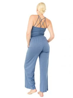 Mandala Extra Wide Pants (Blu Stone)