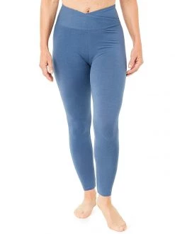 Mandala All Pants High Rise Wrap Leggings (Blu Stone), GOTS