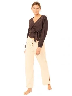 Mandala All Pants Buttonfly Pants (Mandarin), GOTS