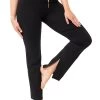 Mandala Side Slit Yoga Pants (Black) All Pants