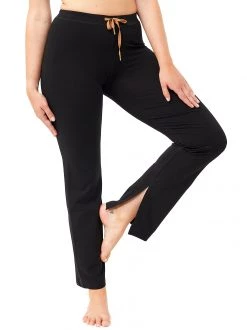 Mandala Side Slit Yoga Pants (Black) All Pants