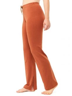 Mandala Side Slit Yoga Pants (Chocolate Truffes)