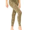 Mandala Glitter Print Leggings (Olive) All Pants