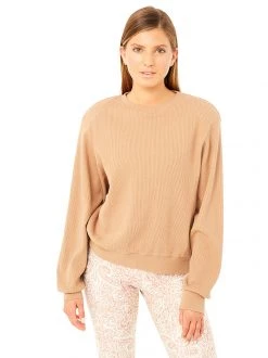 Mandala All Tops Vintage Sweater (Biscuit), GOTS