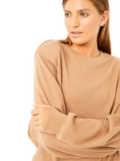 Mandala All Tops Vintage Sweater (Biscuit), GOTS