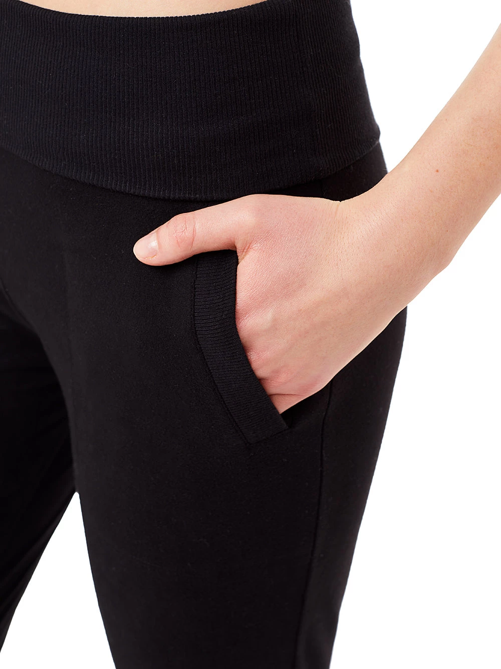 Mandala Roll Over Track Pants (Black), GOTS 4 Mandala Roll Over Track Pants (Black), GOTS