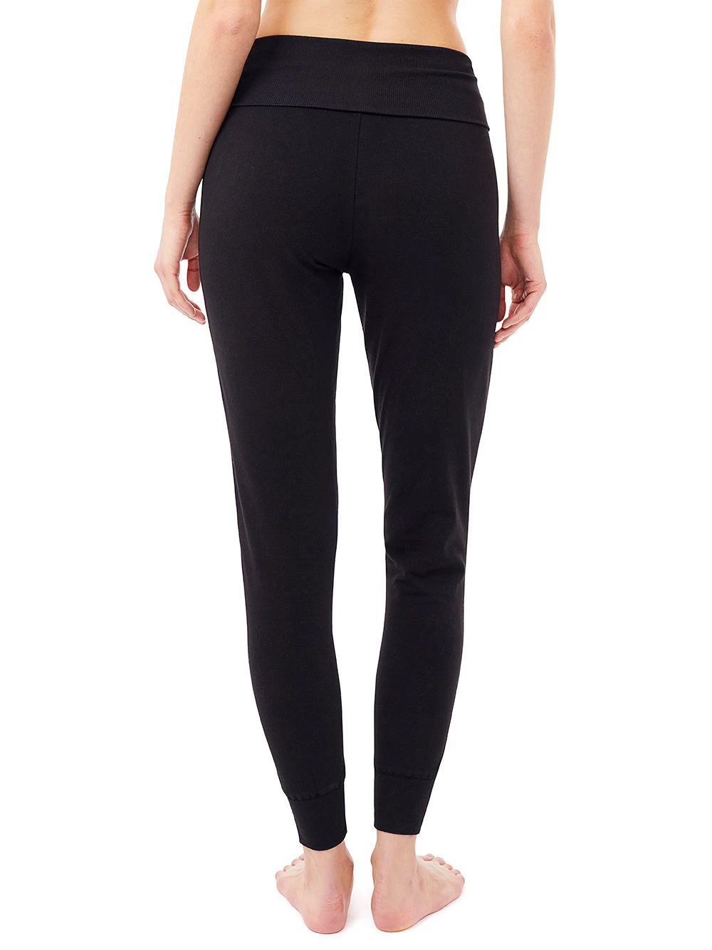 Mandala Roll Over Track Pants (Black), GOTS 2 Mandala Roll Over Track Pants (Black), GOTS