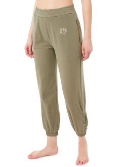 Mandala All Pants Side Ruffled Pant (Forest Track), GOTS