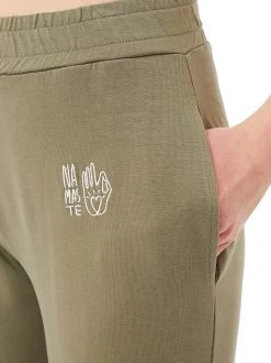 Mandala All Pants Side Ruffled Pant (Forest Track), GOTS