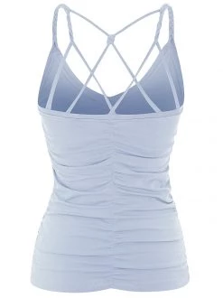 Mandala All Tops Cable Yoga Top (Pure Water), GOTS