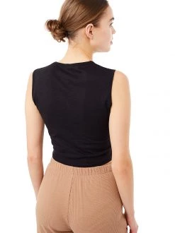 Mandala Tank Top Ruffled (Black)