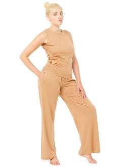 Mandala Side Ruffled Top (Biscuit) All Tops