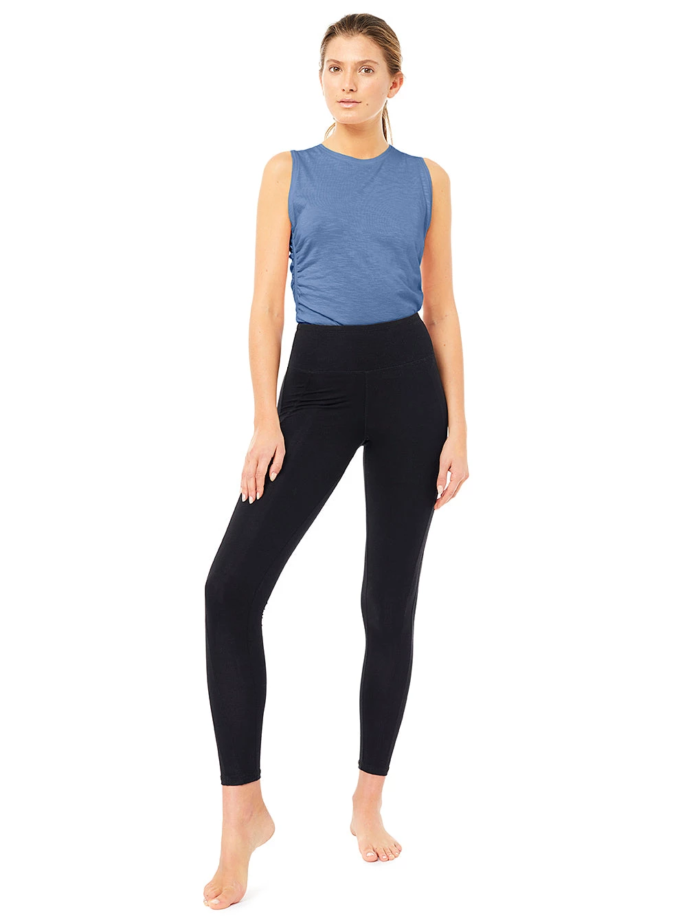 Mandala All Tops Side Ruffled Top (Blu Stone) 4 Mandala All Tops Side Ruffled Top (Blu Stone)