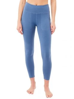 Mandala All Pants Cropped Pocket Tights (Blu Stone), GOTS