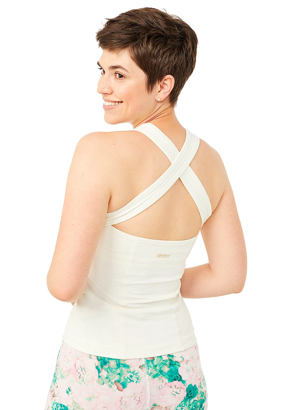 Mandala Back Strapped Top (Silk), GOTS All Tops 2 Mandala Back Strapped Top (Silk), GOTS All Tops