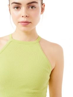 Mandala All Tops Ribbed Halterneck (Elixir), GOTS