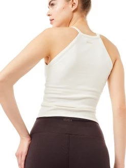 Mandala Ribbed Halterneck (Silk), GOTS All Tops