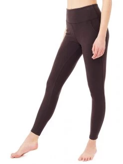 Mandala All Pants Cropped Pocket Tights (French Coffee), GOTS 10 Mandala All Pants Cropped Pocket Tights (French Coffee), GOTS