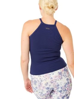 Mandala All Tops Ribbed Halterneck (Captain), GOTS