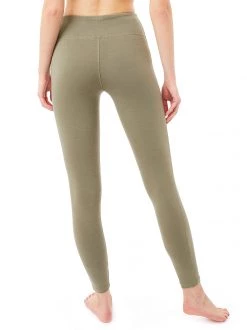 Mandala Cropped Pocket Tights (Forest Track), GOTS