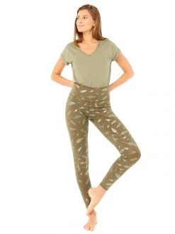 Mandala Easy V-Neck (Forest Track), GOTS