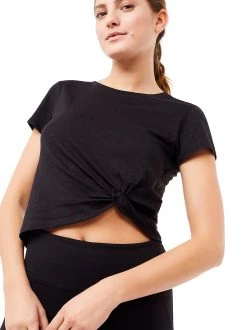 Mandala Twisted Tee (Black) All Tops