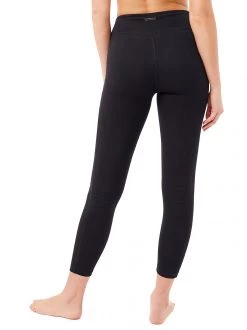 Mandala All Pants Cropped Pocket Tights (Black), GOTS