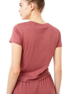 Mandala Twisted Tee (Mayan Red) All Tops 8 Mandala Twisted Tee (Mayan Red) All Tops